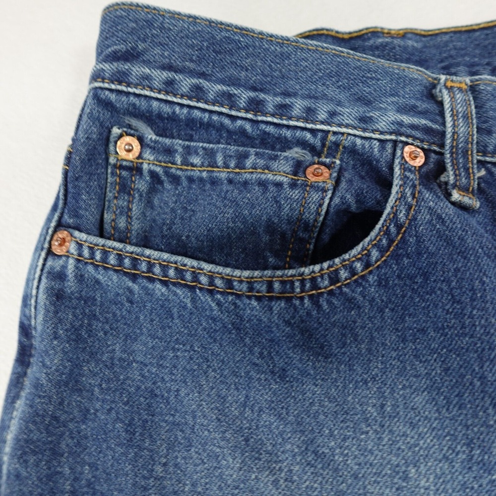 Vintage Y2K Levi's 527 42x32 Act 40x32 Jeans Baggy Wide Leg Skater Grunge Denim‎ - Picture 5 of 16
